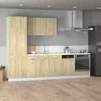 vidaXL 7-delige Keukenkastenset Lyon bewerkt hout sonoma, Verzenden, Nieuw