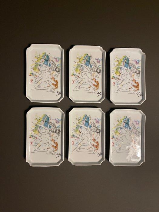 Tafelservies (6) - Porselein - Schaaltjes porcelein Dali, Antiquités & Art, Antiquités | Verre & Cristal