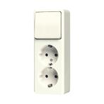 Jung Ap600 Dubbele Stopcontact Schakelaar Combinatie Wit -, Doe-het-zelf en Bouw, Verzenden, Nieuw