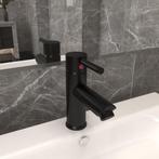 vidaXL Wastafelkraan 130x176 mm zwart, Doe-het-zelf en Bouw, Verzenden, Nieuw