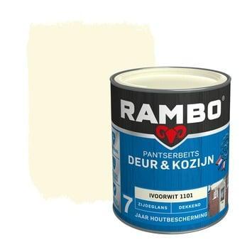 Rambo Pantserbeits Deur&Kozijn Zijdeglans Dekkend Ivoorwit, Doe-het-zelf en Bouw, Verf, Beits en Lak, Nieuw, Verzenden