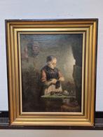 Hollandse School (XX) Circle van Artz - Breiende vrouw., Antiek en Kunst