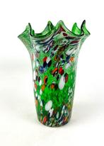 Imperio Rossi - Vase Mouchoir Fantasy Murrina Vert - 21 cm -, Antiek en Kunst