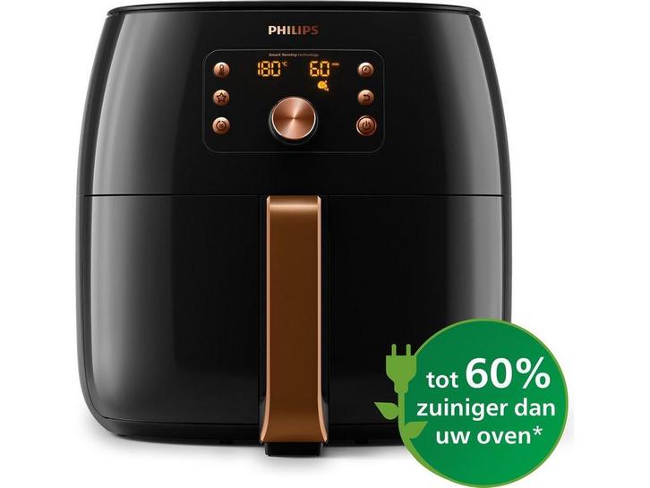 Philips Airfryer XXL - HD9867/90 - 1,4 kg - 2225W - Twin, Elektronische apparatuur, Airfryers, Zo goed als nieuw, Verzenden