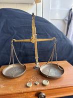 Weegschaal - Hout, Koper - Klein weegschaaltje