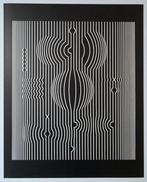 Victor Vasarely (1906-1997) - Manipur (1952)-Exemplaire rare, Antiek en Kunst