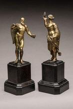 sculptuur, Cronos et Rhéa - 21.5 cm - Verguld brons - 1600