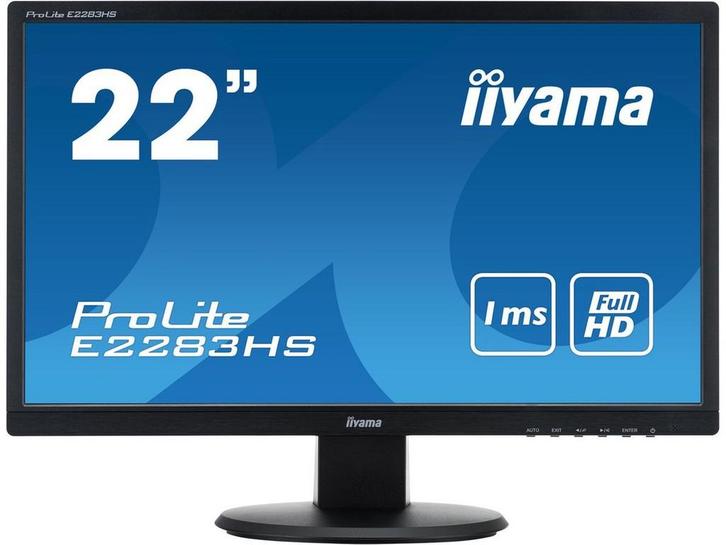 Iiyama ProLite E2283HS-B1 - 22 inch Monitor - 1920x1080 Full, Computers en Software, Monitoren, Zo goed als nieuw, Verzenden