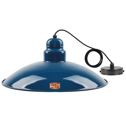 Vintlux Hanglamp HX26 Petrol Blue - Ø 46,5 cm - E27, Huis en Inrichting, Lampen | Overige, Verzenden