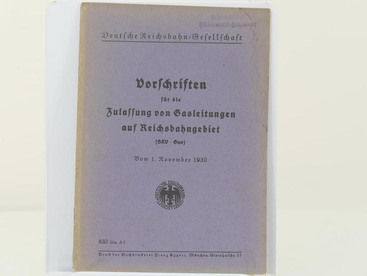 Deutsche Reichsbahn-Gesellschaft Vorschriften für die Zul.., Boeken, Vervoer en Transport, Nieuw, Ophalen of Verzenden