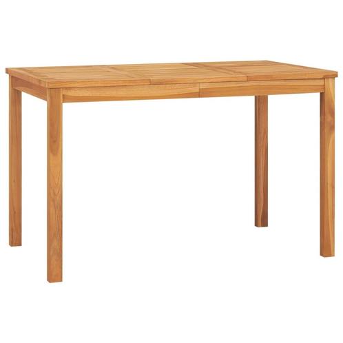 vidaXL Table à dîner de jardin 120x70x77 cm Bois de teck, Jardin & Terrasse, Ensembles de jardin, Neuf, Envoi