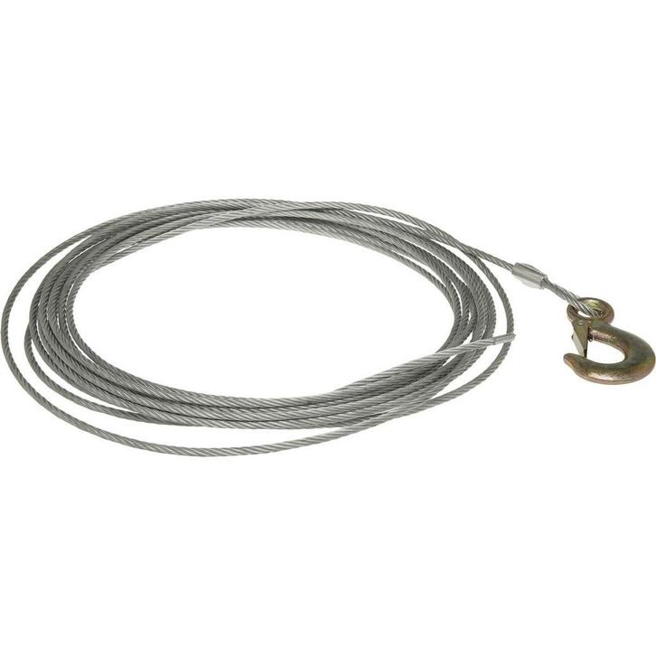 5mm Lierkabel met Haak 10m, Doe-het-zelf en Bouw, Lieren en Takels, Nieuw, Ophalen of Verzenden