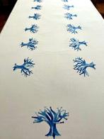 Mantel, 12 bijpassende servetten, levensbomen met prachtig