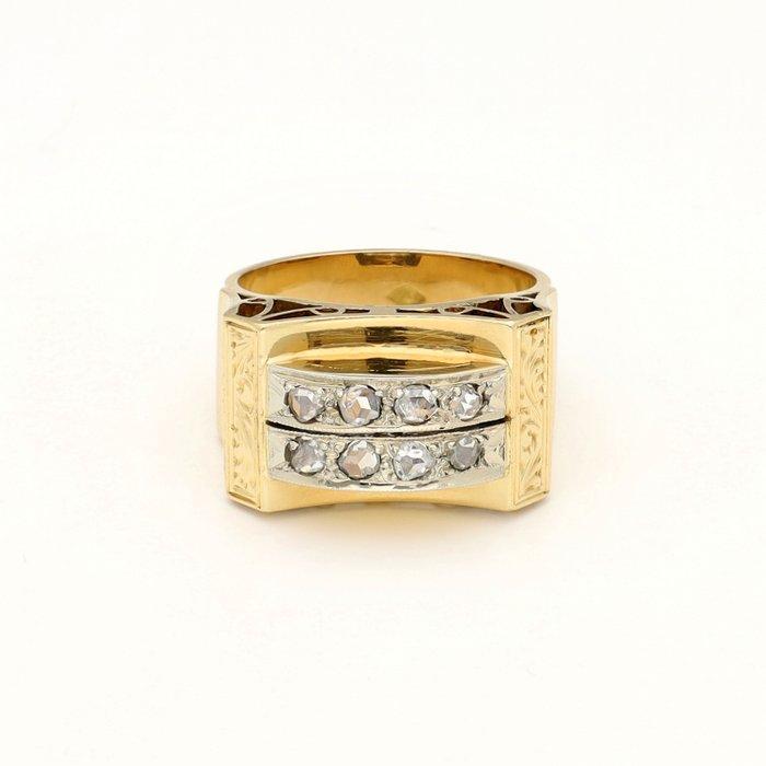 Ring - 18 karaat Geel goud, Witgoud, Handtassen en Accessoires, Ringen