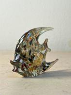 Murano - sculptuur, Scultura pesce - 7 cm - Bladgoud - 2025