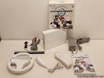 Nintendo Wii - White Console + Controller + Mario Kart + Whe, Verzenden, Gebruikt