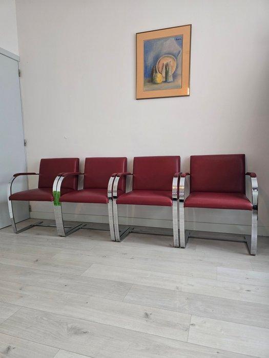 Knoll - Ludwig Mies van der Rohe - Eetkamerstoel (4) - Brno, Antiek en Kunst, Kunst | Designobjecten