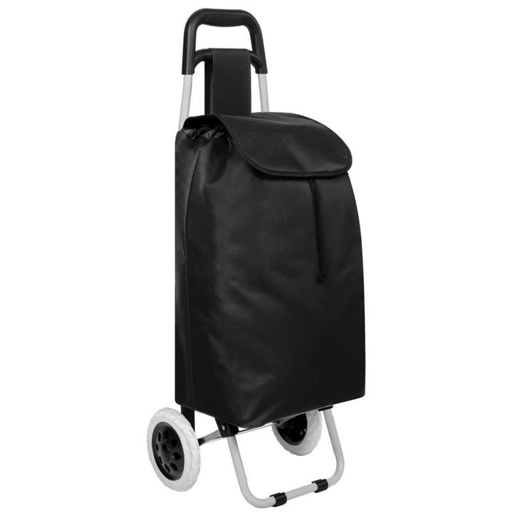 tectake Boodschappentrolley - zwart, Handtassen en Accessoires, Koffers, Verzenden