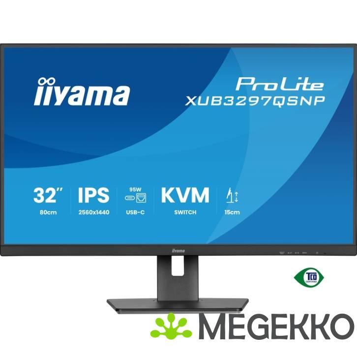 Iiyama Prolite XUB3297QSNP-B1 32  QHD 100Hz IPS Monitor, Computers en Software, Overige Computers en Software, Nieuw, Verzenden