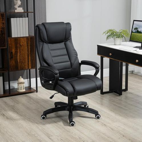 Massagestoel - RelaxMax - Draaifunctie - Ergonomisch - Zwart, Huis en Inrichting, Bureaus, Nieuw, Ophalen of Verzenden