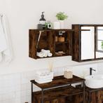vidaXL Badkamerwandkast 60x25x40 cm bewerkt hout gerookt, Huis en Inrichting, Verzenden, Nieuw