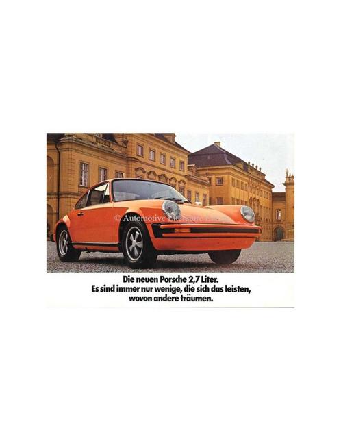 1974 PORSCHE 911 BROCHURE DUITS, Livres, Autos | Brochures & Magazines