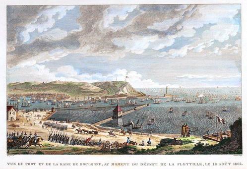 Frankrijk - Boulogne-sur-Mer [Napoleon]; Vernet / Couché -, Boeken, Atlassen en Landkaarten