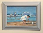 Mijnsbergen - Op het strand, Antiek en Kunst, Kunst | Schilderijen | Modern
