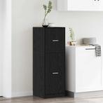 vidaXL Apotheekkast Zwart Eiken 40x41x118 cm Geengineerd, Verzenden, Nieuw