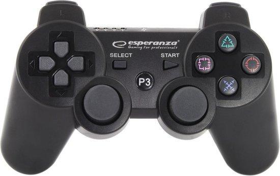 Esperanza DoubleShock III Wireless Controller-Zwart, Games en Spelcomputers, Spelcomputers | Sony PlayStation 3, Ophalen of Verzenden
