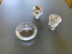 Lalique - Briquet, cendrier, pot à cigarettes (3) - Cristal, Antiquités & Art, Antiquités | Verre & Cristal