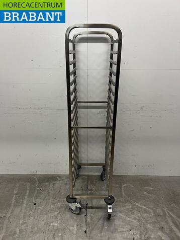 Chariot Saro Regal en acier inoxydable 18 x 1/1 GN, Articles professionnels, Verzenden