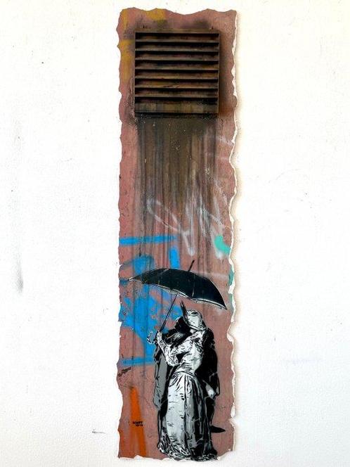 Mart Signed - Because its no longer fashionable to kiss in, Antiek en Kunst, Kunst | Schilderijen | Modern