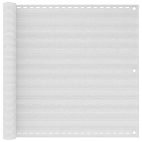 vidaXL Balkonscherm 90x500 cm HDPE wit, Tuin en Terras, Parasols, Nieuw, Verzenden