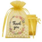Fako Bijoux - Organza Zakjes Met Print - Thank You, Diversen, Verzenden, Nieuw