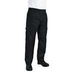 Chef Works unisex slim fit cargo broek zwart |100% katoen, Verzenden