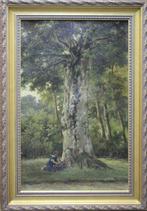 Barend Hendrik Koekkoek (1849-1909) - Boslandschap met, Antiek en Kunst