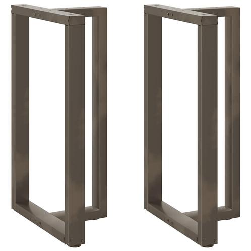 vidaXL Bartafelpoten 2 st T-vormig 60x35x(100-101) cm staal, Huis en Inrichting, Tafelonderdelen, Nieuw, Verzenden