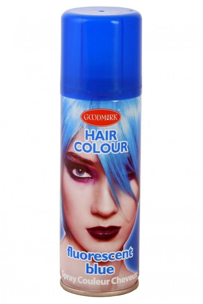 Haarspray Fluor Blauw125Ml, Hobby en Vrije tijd, Feestartikelen, Nieuw, Verzenden