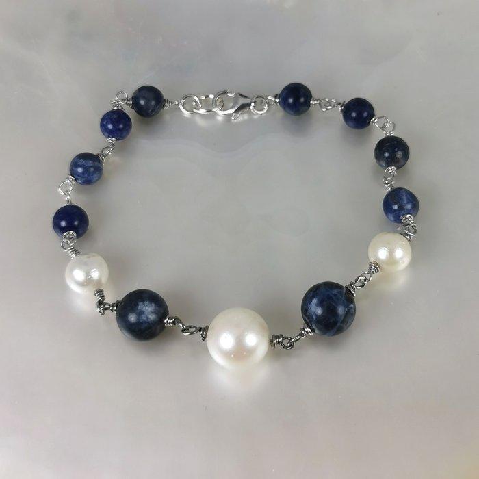 Zonder minimumprijs - Armband Zilver Parel - Parel - SSP RD, Handtassen en Accessoires, Armbanden