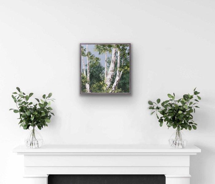 Andrea Imwiehe - Encounter of Birches_05 *no reserve*, Antiek en Kunst, Kunst | Schilderijen | Modern