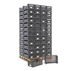Gebruikte Stapelbak kunststof palletaanbieding wanden +, Ophalen of Verzenden, Gebruikt