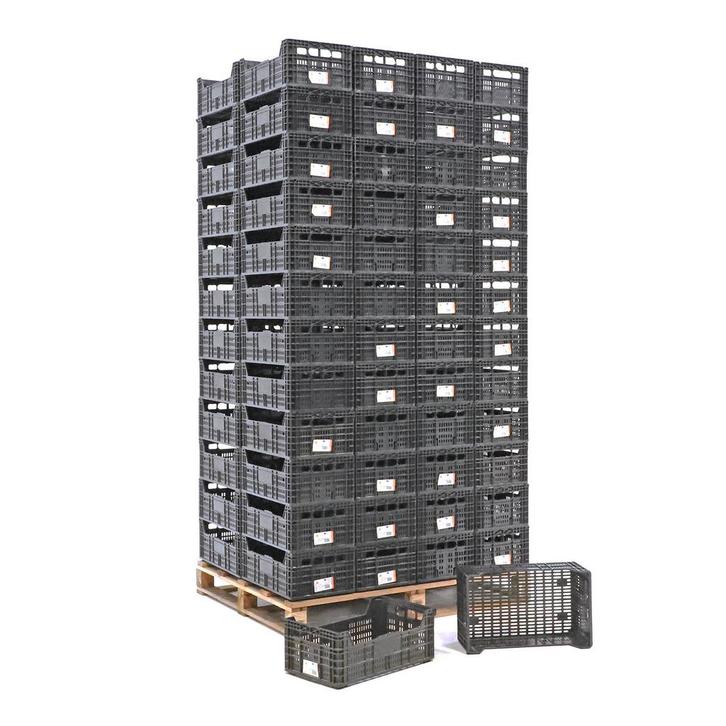 Gebruikte Stapelbak kunststof palletaanbieding wanden +, Doe-het-zelf en Bouw, Kratten en Dozen, Gebruikt, Ophalen of Verzenden