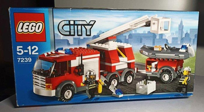 ② Lego - Ville - 7239 - Gros camion de pompiers - 2005 Lego — Jouets