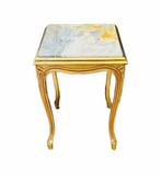 Table dappoint - Estuco Dorado - Bois, Marbre