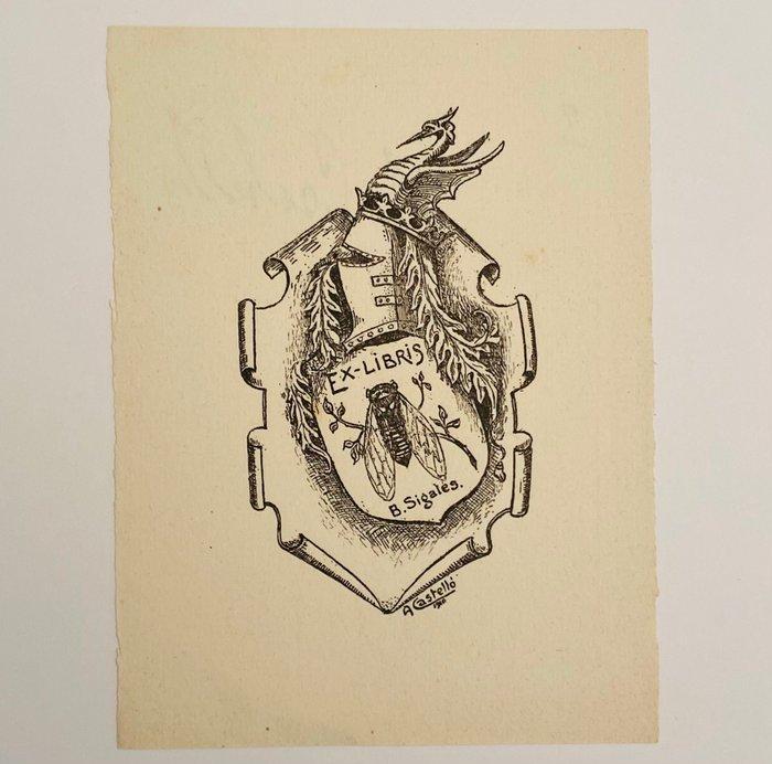 Europa - 27 bijzondere Ex Librissen 1900 – 1947 - Ex libris, Antiek en Kunst, Antiek | Boeken en Manuscripten