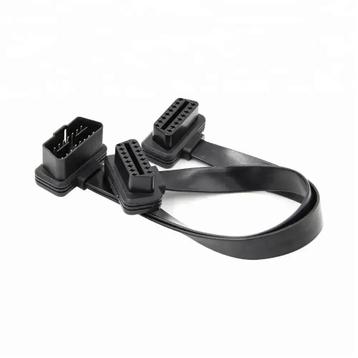 Universele Full 16-pins OBD2 Platte Verleng- en Splitterkabe, Verzenden