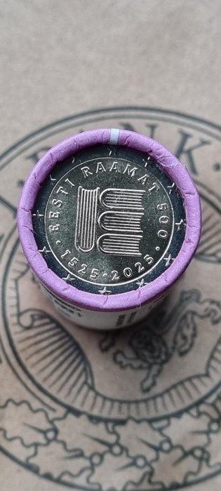 Estonie. 2 Euro 2025 500 years of Estonian written, Postzegels en Munten, Munten | Europa | Euromunten