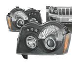 Phares Led Angel Eyes Pour Jeep Grand Cherokee 05-08 Noir, Auto-onderdelen, Verzenden, Nieuw