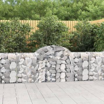 vidaXL Schanskorf gewelfd 200x30x80/100 cm gegalvaniseerd, Verzenden
